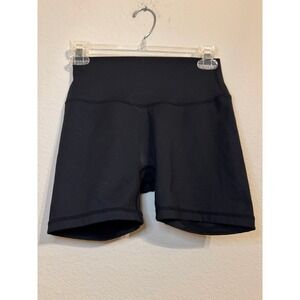 Jessica Arevalo Athletic Shorts High Waist Yoga Running Biker Shorts Black - M